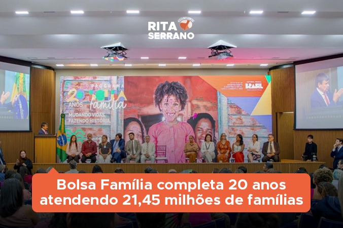 Bolsa Família completa 20 anos atendendo 21,45 milhões de famílias