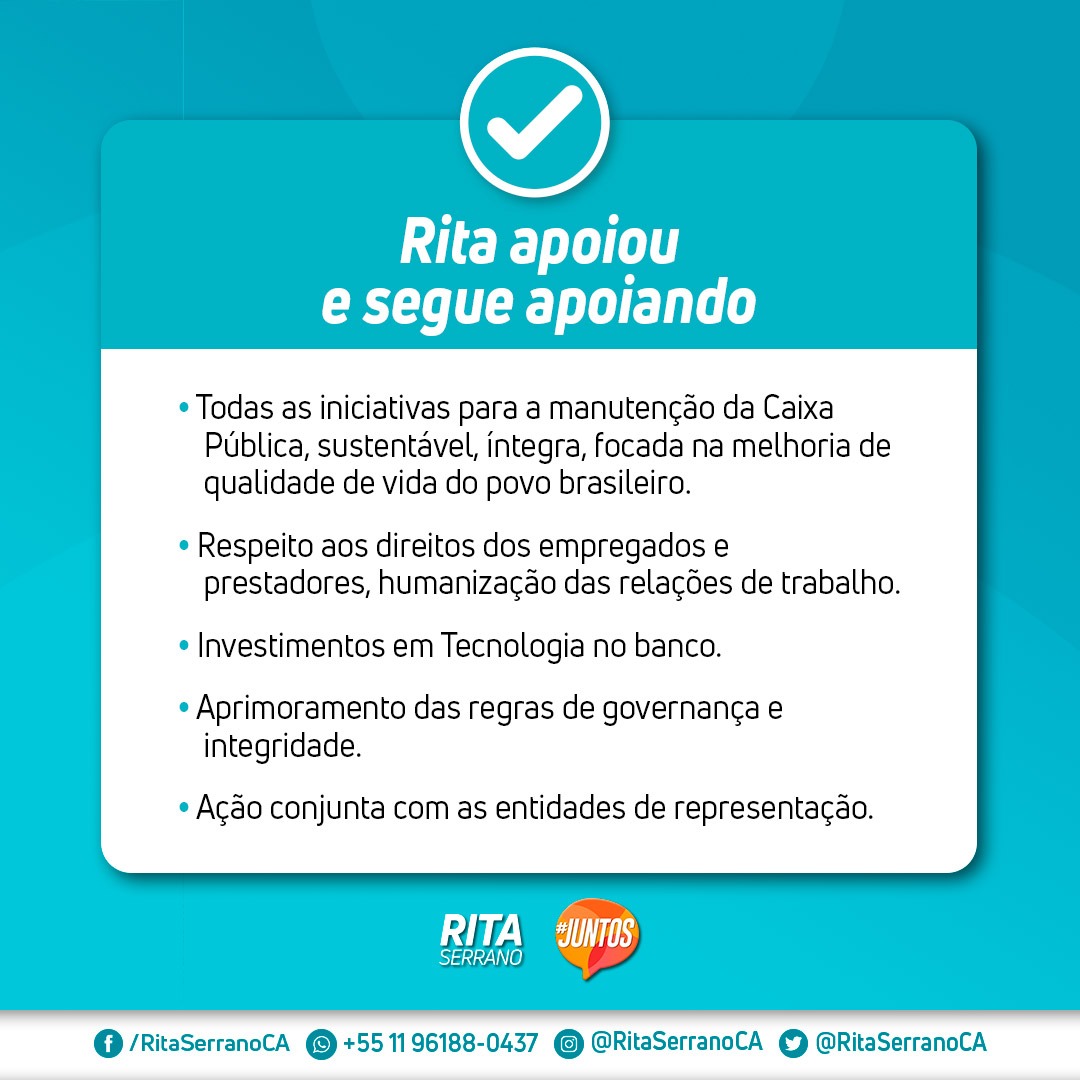 Apoiou e Segue apoiando 